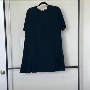 Short black pleated Zara dress brand new with tags